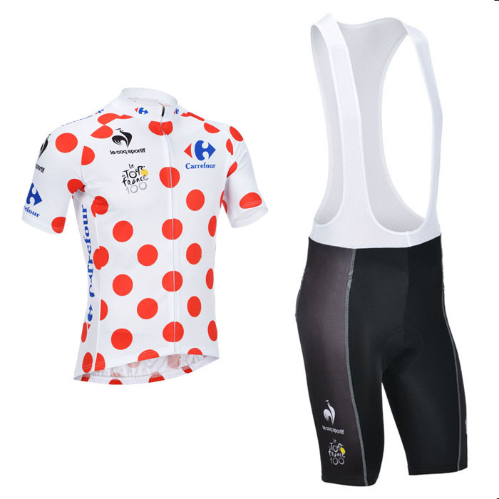 Maillot Tour de France 2013 mangas cortas triantes puntos blanco